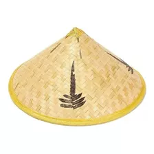 13 Chapéu Vietnamita Em Bambu Cosplay Festas E Decoração Cor Palha