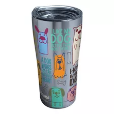 Vaso Aislado Triple Pared Frases De Perros, Taza De Via...