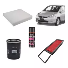 Kit Filtros Ar/cabine/oleo Fit 2003 A 2007 1.4 8v Manual