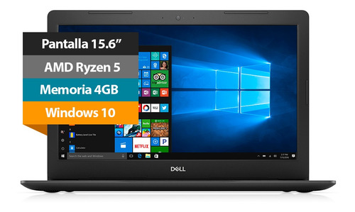 Notebook Laptop Dell 15.6   Amd Ryzen 5 2500u Radeon 4gb 1tb