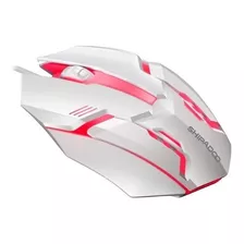 Mouse Gamer Urbanite 2400 Dpi Led Retroiluminado Skyway Color Blanco