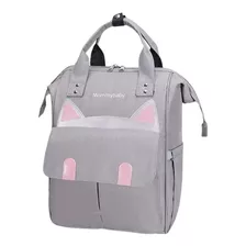 Bolso Pañalera Multifuncional Bebe Mochila Gatico Ref 1402