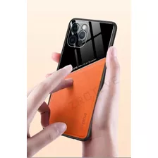 Case Couro E Vidro Super Proteção Para iPhone 12 Pro Max