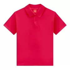 Camisa Polo Kyly Infantil Lisa Vermelha Algodão Menino