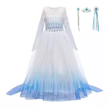 Disfraz Frozen 2 Vestido Elsa Nieve Blanco