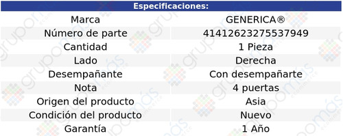 (1) Luna Derecha C/desemp Generica Audi S5 Del 2018 Al 2020 Foto 2