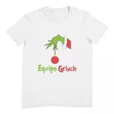 Playera Navideña Equipo Grinch Regalo Navidad Niño Niña 01