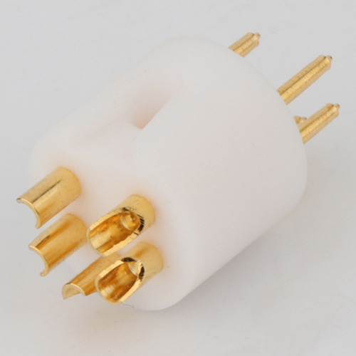 Conector Turnlabe M Din De 5 Pines Chapado En Oro, Plato Gir Foto 7