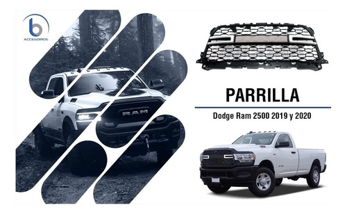 Parrilla Compatible Con Dodge Ram 2500 2019 2020 2021 A 2023 Foto 4