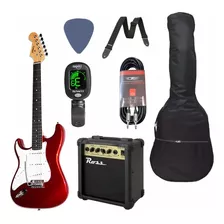 Pack Guitarra Electrica Zurda + Amplificador + Accesorios