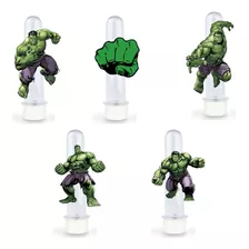 10 Tubetes Personalizados Tema Hulk