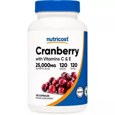 Original Nutricost Arandano Cranberry 25000mg, 120cap C&e 