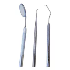 Kit Removedor De Tártaro Dental Extrator-espelho-sonda