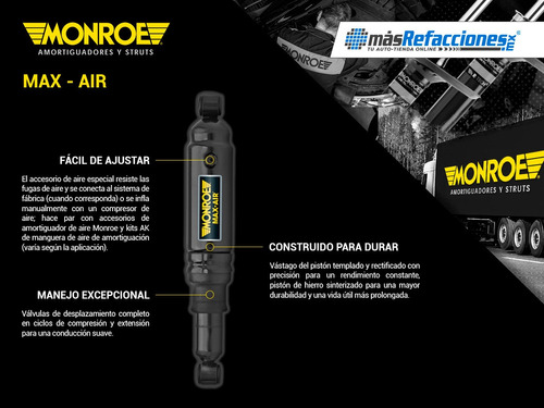 Par Amortiguadores Trasero Max-air 1200c 68 Monroe Foto 2