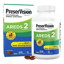 Preservision Areds-2 Para Ojos Sabor Sin Sabor, 210 Gels 