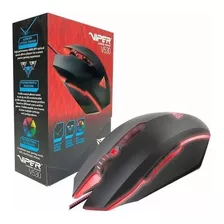 Mouse Gamer Patriot Viper V530 Rgb Usb Led 4000 Dpi Gaming Negro/rojo