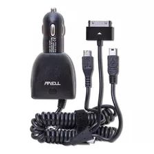 Cargador De Auto 2 Puertos Usb Micro Usb Tgw Color Negro