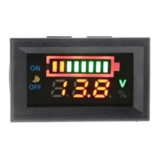 Medidor De Carga Para Baterías Pb De 12v, 8 Niveles