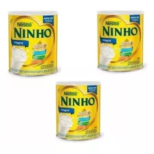 Kit C/3 Latas Leite Em Pó Integral Ninho Forti + 380g