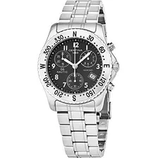 Certina Ds Nautic Plata - Negro Reloj De Acero Inoxidable.