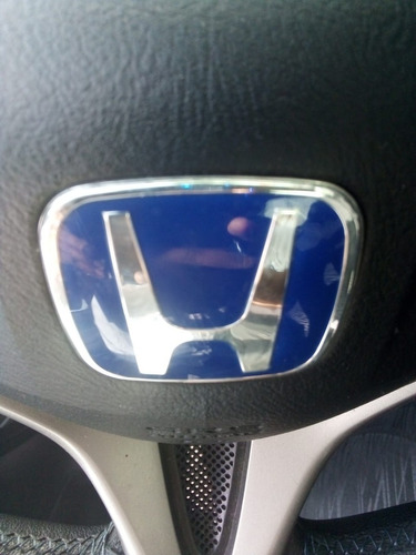 Emblema Volante Honda Color Azul Con Plata De 50mm X 40mm Foto 2