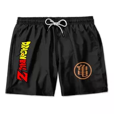 Short Masculino Bermuda Dragon Ball Z Goku Estampado Tactel