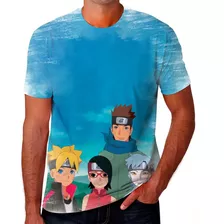 Camiseta Camisa Anime Naruto Mangá Desenho Menino Tv R20
