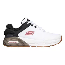 Tenis Hombre Skechers Max Protect - Blanco-negro 