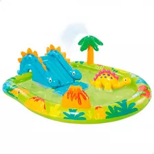 Piscina Infantil 143 L Inflável Playground Dino 57166 Intex