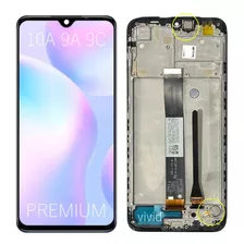 Tela Frontal Display Para Redmi 10a 9a 9c Com Aro