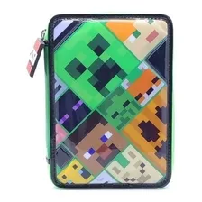 Cartuchera Pvc Minecraft 2 Pisos Mi506 Cresko