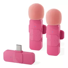 Micrófono Lavalier Inalámbrico Boya By-v20 Rosa Para Android