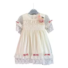 Vestido Infantil Rendado Daminha Florista Ensaio 1 A 4 Anos