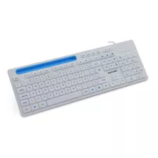 Teclado Usb Blanco Con Apoyo Para Celular Multilaser Tc263