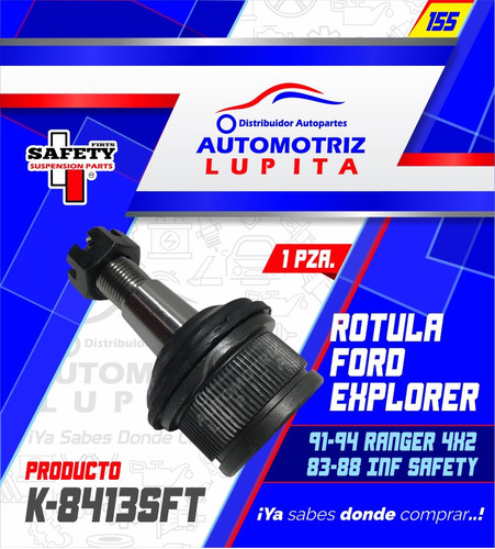 Rotula Ford Explorer 91-94 Ranger 4x2 83-88 Inferior  Safety Foto 7