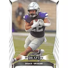 Deuce Vaughn Rc 2023 Leaf Draft 21 Novato Nm+-mt+ Nfl Fútbol