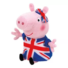 Pelucia Peppa Pig Inglaterra - 18 Cm - Ty