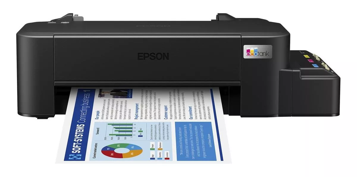 Impressora A Cor Função Única Epson Ecotank L121 Preta 110v
