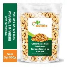 Castanha De Caju W1 Inteira Torrada Sem Sal Safra Nova 500g