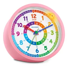 Peakeep Reloj Despertador Analógico Para Niños Que Aprenden 