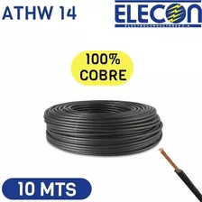 Cable Eléctrico Elecon Athw 14 Awg Solido 10mts 100% Cobre