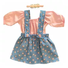 Roupa Bebe Conjunto Bebe Menina Premium 100% Algodão 