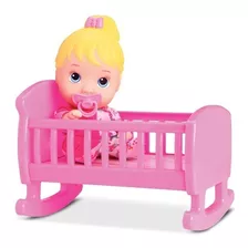 Boneca Bebê Baby Dolls Alive Bercinho + Chupeta - Divertoys