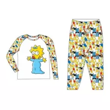 Pijama Maggie Simpsons Longo Adulto E Infantil