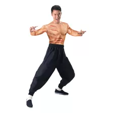 Pantalon Negro Gimnasia Kung Fu Tai Chi Wushu Con Puños