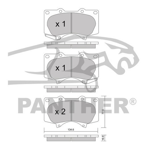 Balata Akebono Act976 Del Lexus Gx 470 2008 Foto 3