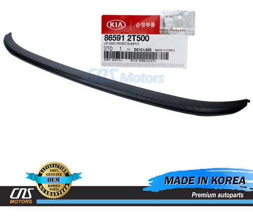 Oem Front Bumper Chin Lip Spoiler Splitter For 14-15 Kia Ddf Foto 3