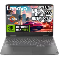 Portatil Lenovo Gamer Loq Ryzen 7 7840hs 20gb 1000gb Rtx4050