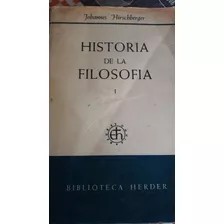 Historia De La Filosofia Hirschberger Biblioteca Herder