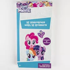 Valentine Cards 16ct My Little Pony W / Erasers, Estuche De 